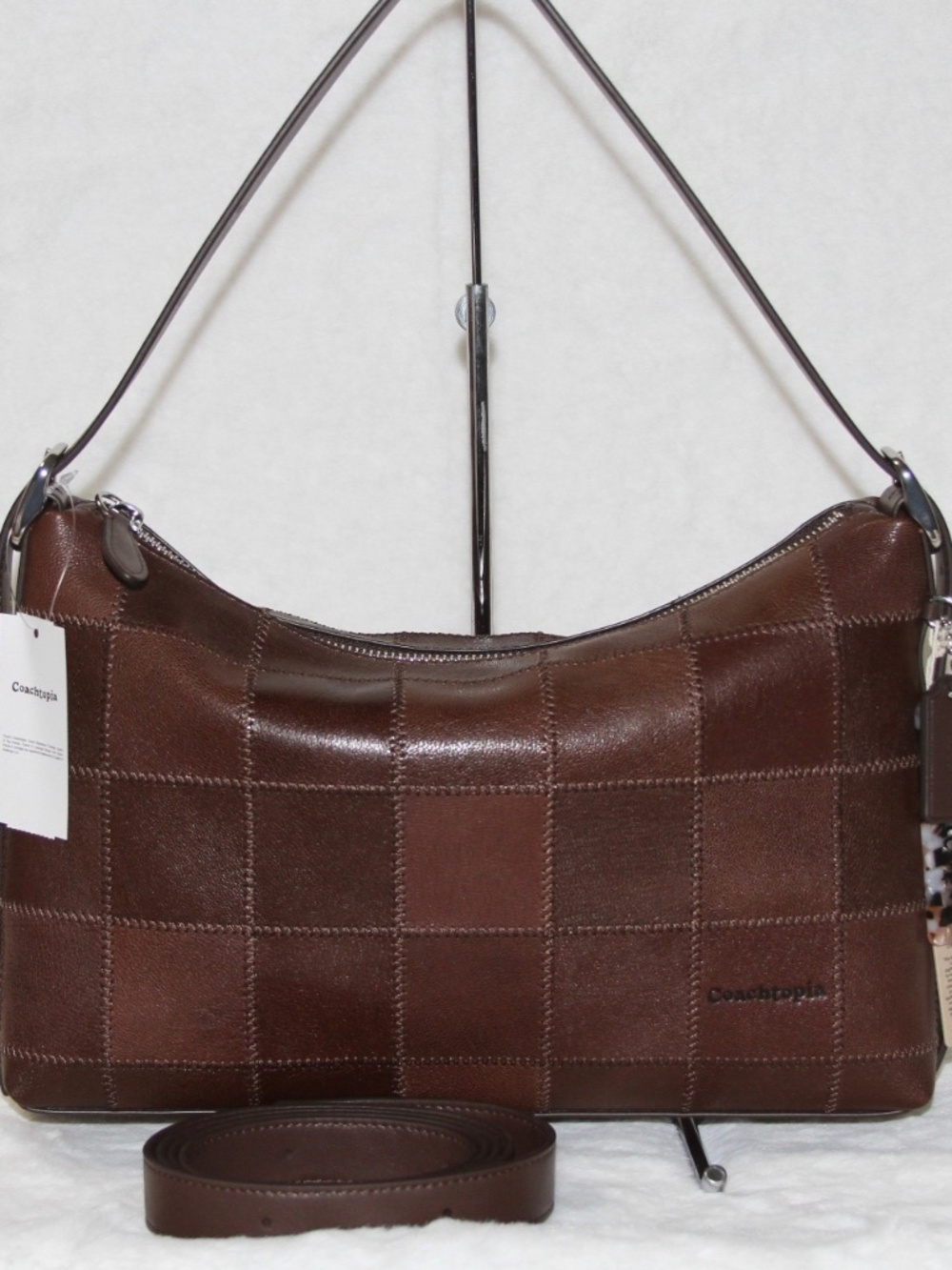 NWT COACH Coachtopia Alter Ego Slouchy Shoulder Bag Maple Brown Leather Bag